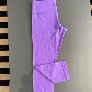 Pink crop lululemon leggings